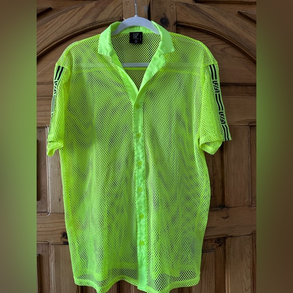 LF The Brand,  Digital Neon Mesh Top size S - Picture 2 of 9